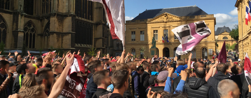 FC Metz fêté sur la place d'Armes pour la montée en Ligue 1