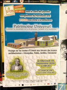 Conférence inaugurale des Journées du patrimoine à Metz 